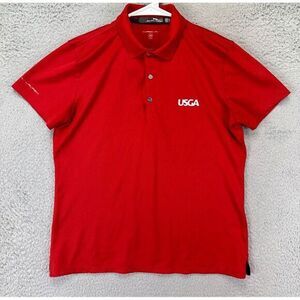 RLX Ralph Lauren USGA Polo Shirt Womens Small Red‎ Classic Fit Golf Rugby Ladies